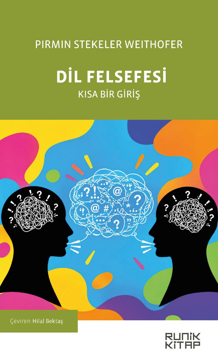 Dil Felsefesi Kısa Bir Giriş - Pirmin Stekeler Weithofer kitap kapağı