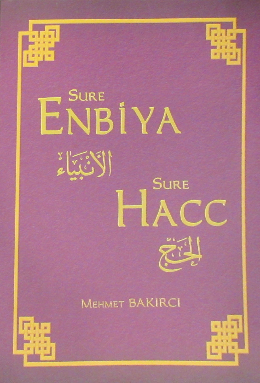 Sure Enbiya Sure Hacc - Mehmet Bakırcı kitap kapağı