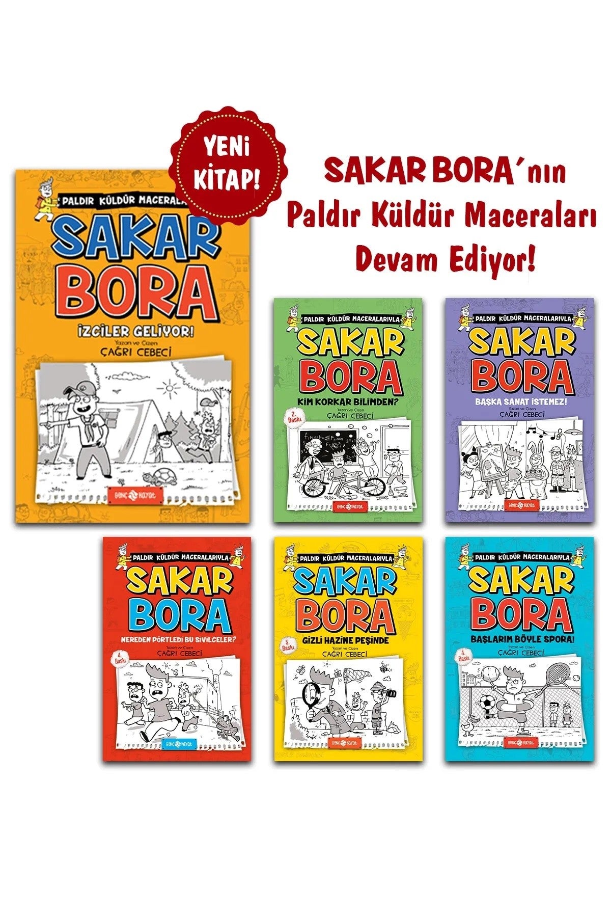 Sakar Bora Macera Seti (6 Kitap) - Çağrı Cebeci kitap kapağı