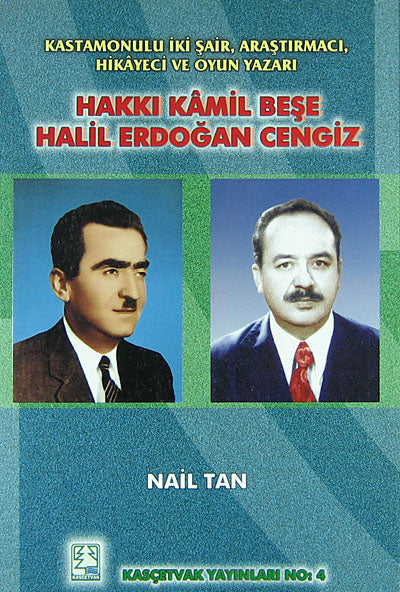 Kastamonulu İki Şair, Araştırmacı, Hikayeci ve Oyun Yazarı Hakkkı Kamil Beşe - Halil Erdoğan Cengiz (1-G-21) - Nail Tan kitap kapağı
