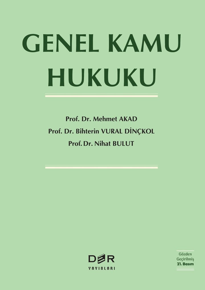 Genel Kamu Hukuku (Güncellenmiş Yeni Baskı) - Nihat Bulut kitap kapağı
