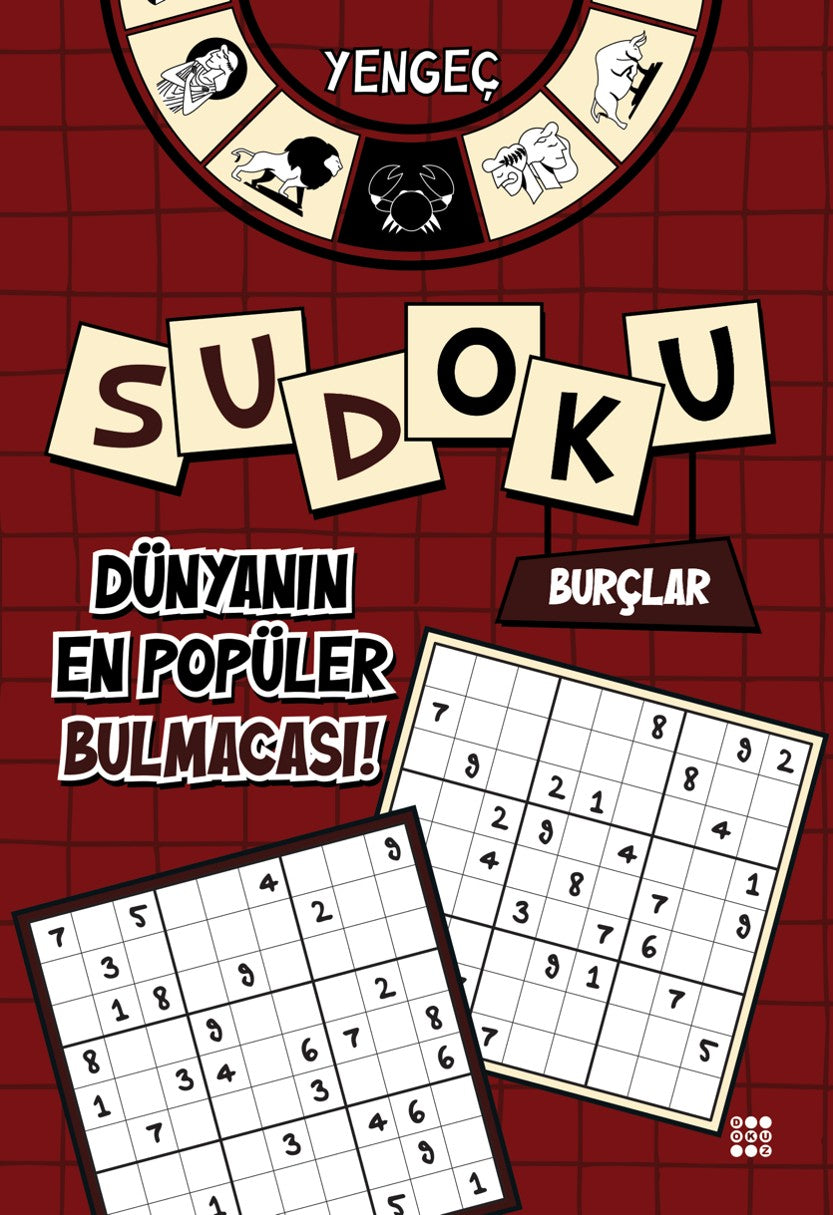 Burçlar Sudoku / Yengeç (Kalem Hediyeli) - Murat Yalçın kitap kapağı