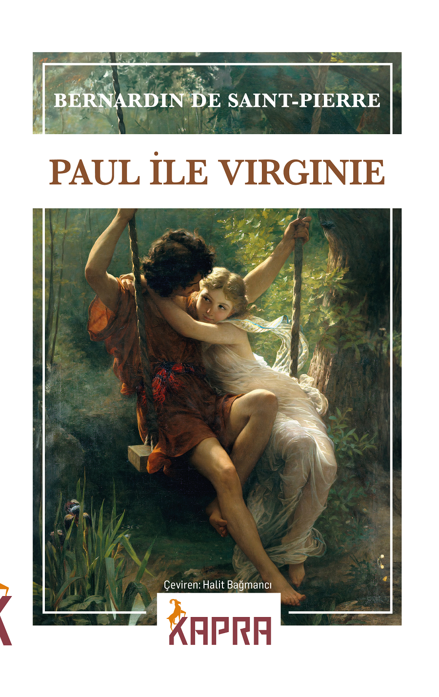 Paul ile Virginie - Bernardin De Saint Pierre kitap kapağı