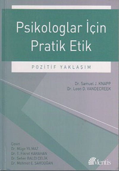 Psikologlar İçin Pratik Etik - Dr. Leon D. Vandecreek kitap kapağı