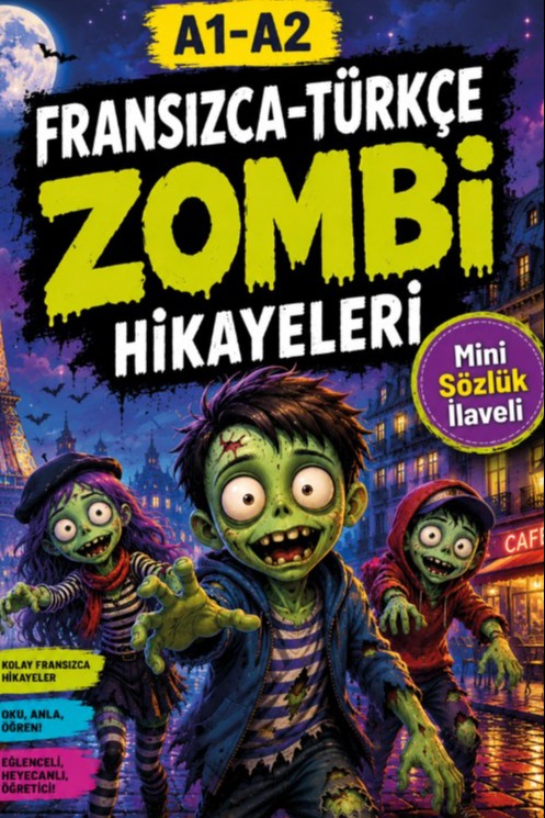 A1-A2 Fransızca-Türkçe Zombi Hikayeleri - Kolektif kitap kapağı