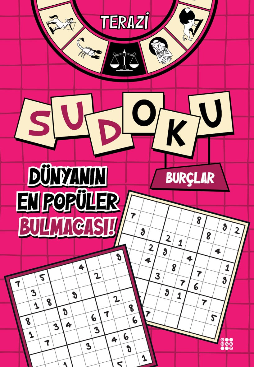 Burçlar Sudoku / Terazi (Kalem Hediyeli) - Murat Yalçın kitap kapağı