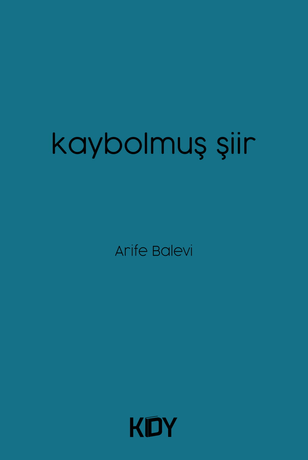 Kaybolmuş Şiir - Arife Balevi kitap kapağı
