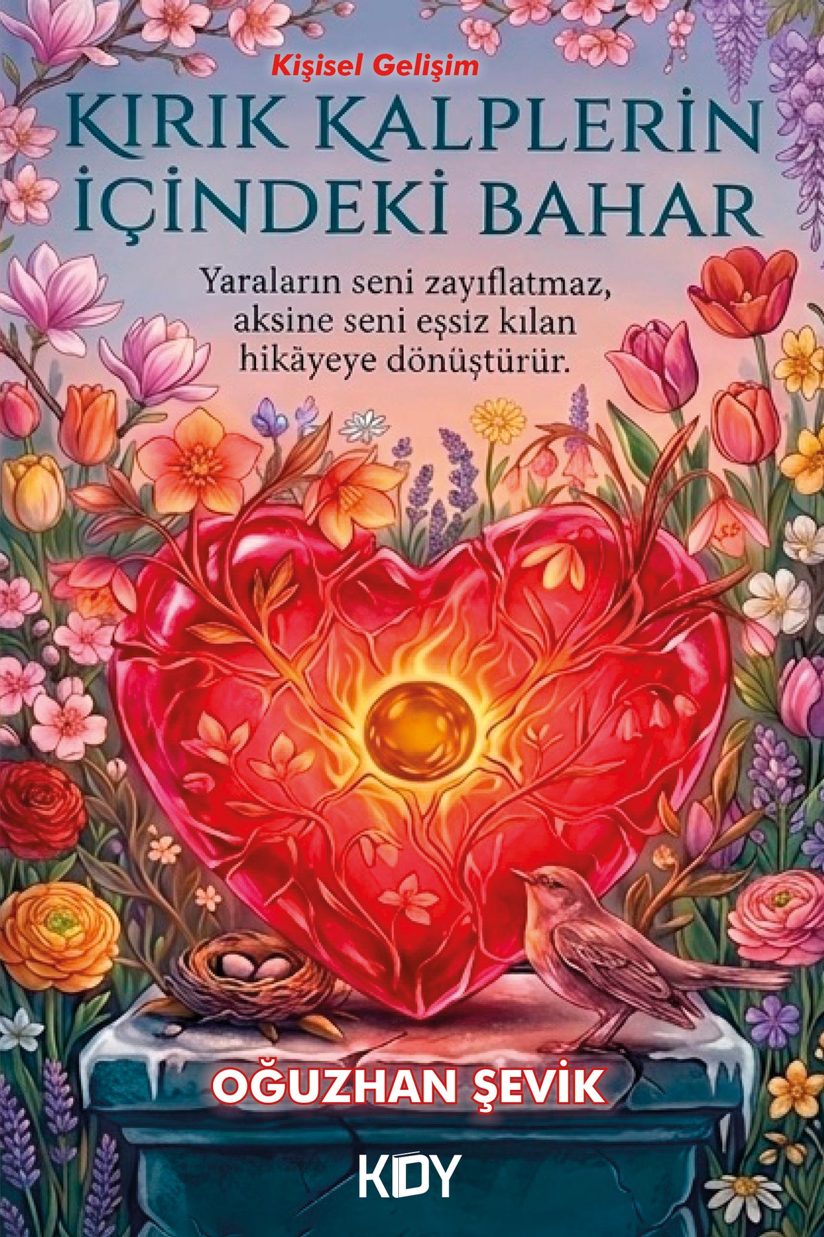 Kırık Kalplerin İçindeki Bahar - Oğuzhan Şevik kitap kapağı