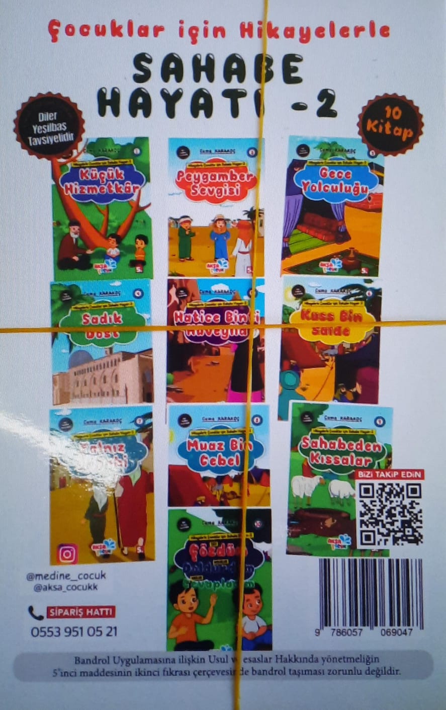 Çocuklar İçin Hikayelerle Sahabe Hayatı 2 (10 Kitaplık Set) - Cuma Karakoç kitap kapağı