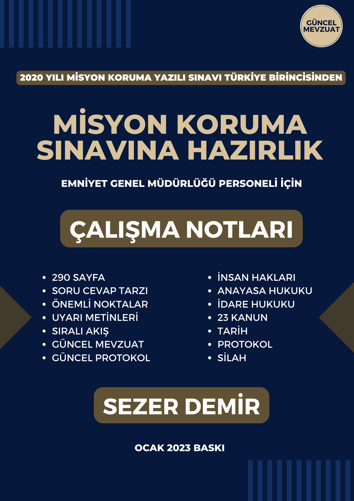 Misyon Koruma Sınavına Hazırlık (Özet Çalışma Notları) - Sezer Demir kitap kapağı