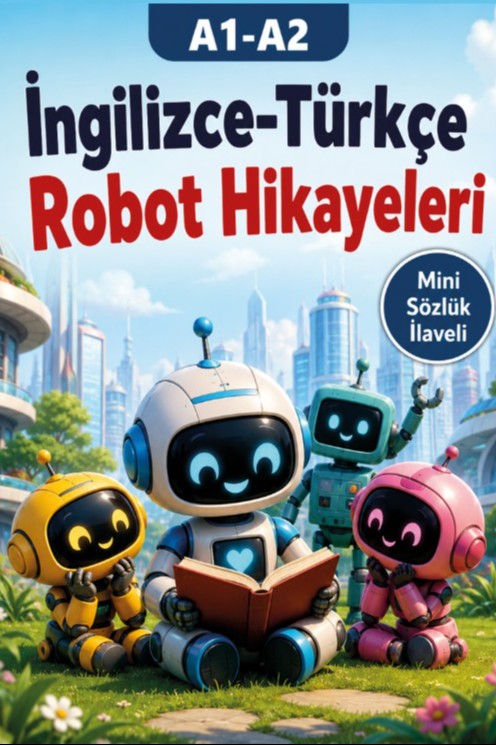 A1-A2 İngilizce-Türkçe Robot Hikayeleri - Kolektif kitap kapağı