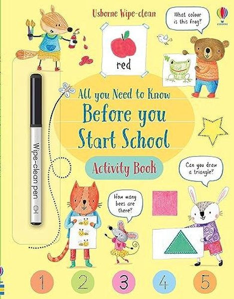 Wipe-Clean All You Need to Know Before You Start School Activity Book - Holly Bathie kitap kapağı