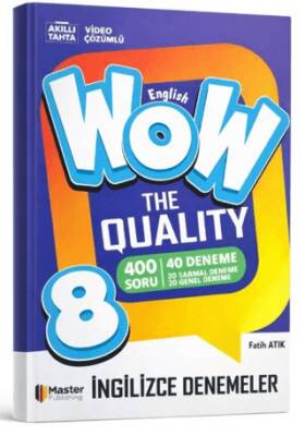 Wow 8. Sınıf LGS English The Quality 52 Deneme - Kolektif kitap kapağı