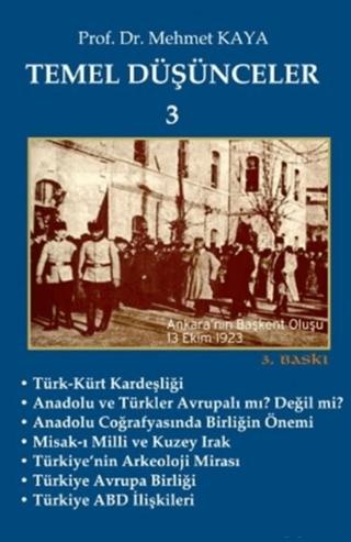 Temel Düşünceler 3 | İmaj Yayıncılık (Ciltsiz) - Resim 1