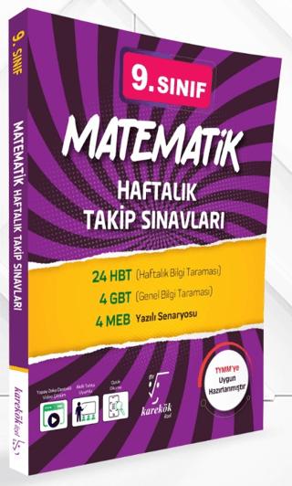 9. Sınıf Matematik Haftalık Takip Sınavları | Karekök Yayıncılık (Ciltsiz) - Resim 1