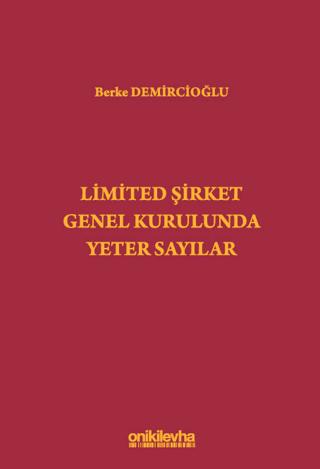 Limited Şirket Genel Kurulunda Yeter Sayılar | On İki Levha Yayınları (Ciltli) - Resim 1