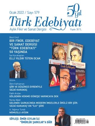 Türk Edebiyatı Dergisi Sayı: 579 Ocak 2022 | Türk Edebiyatı Dergisi (Ciltsiz) - Resim 1
