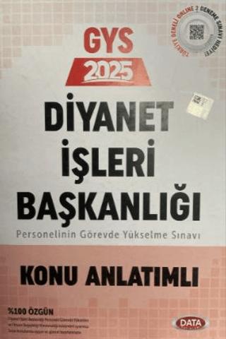 2025 Diyanet İşleri Başkanlığı Personelin Görevde Yükselme Sınavı Konu Anlatımlı | Data Yayınları (Ciltsiz) - Resim 1