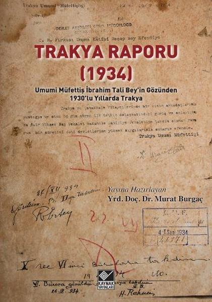 Trakya Raporu 1934 | Kaynak Yayınları (İnce Kapak) - Resim 1