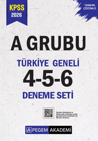 2026 KPSS A Grubu Tamamı Çözümlü Türkiye Geneli 4-5-6 (3'lü Deneme Seti) | Pegem Akademi Yayıncılık (Ciltsiz) - Resim 1