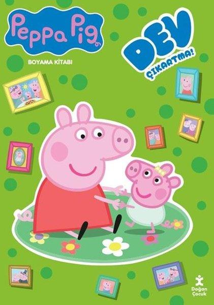 Peppa Pig - Dev Çıkartmalı Boyama Kitabı | Doğan Çocuk (İnce Kapak) - Resim 1