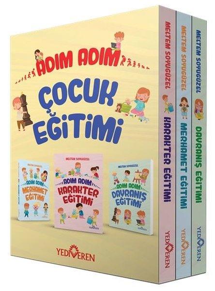 Adım Adım Çocuk Eğitimi Seti - Kutulu - 3 Kitap Takım | Yediveren Yayınları (İnce Kapak) - Resim 1