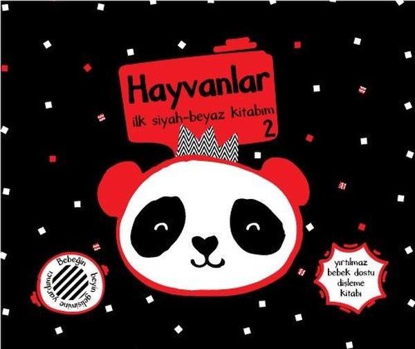 Hayvanlar 2 İlk Siyah Beyaz Kitabım - Yırtılmaz Kitap | Mega Kids Lab Yayınları (Cep Boy) - Resim 1