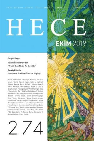 Hece Aylık Edebiyat Dergisi Sayı: 274 Ekim 2019 | Hece Dergisi (Ciltsiz) - Resim 1