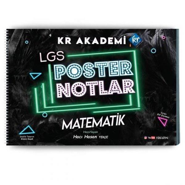LGS Matematik Poster Notlar | KR Akademi (İnce Kapak) - Resim 1