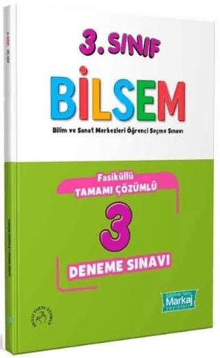 3. Sınıf Bilsem Çözümlü 3 Fasikül Deneme Sınavı | Markaj Yayınları (Ciltsiz) - Resim 1