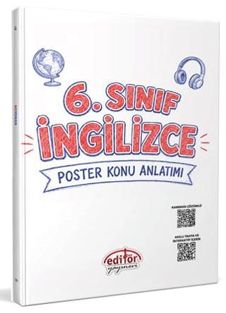 6. Sınıf İngilizce Poster Konu Anlatımı | Editör Yayınevi (Ciltsiz) - Resim 1