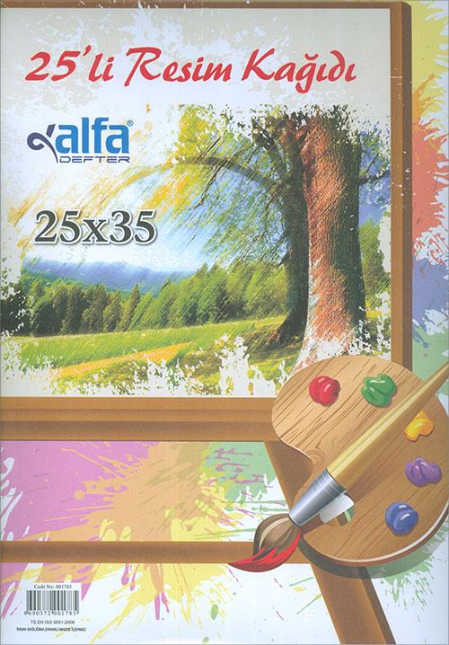25li Resim Kağıdı 25x35 Alfa Defter | Alfa Defter - Resim 1