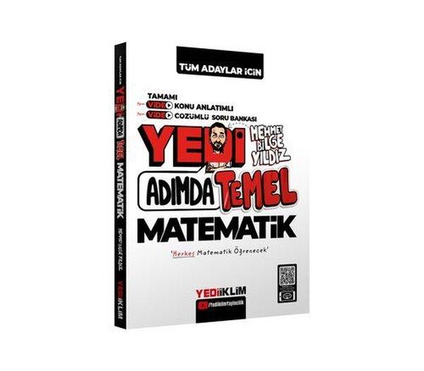 Yedi Adımda Temel Matematik Video Konu Anlatımlı Video Çözümlü Soru Bankası | Yediiklim Yayınları (İnce Kapak) - Resim 1