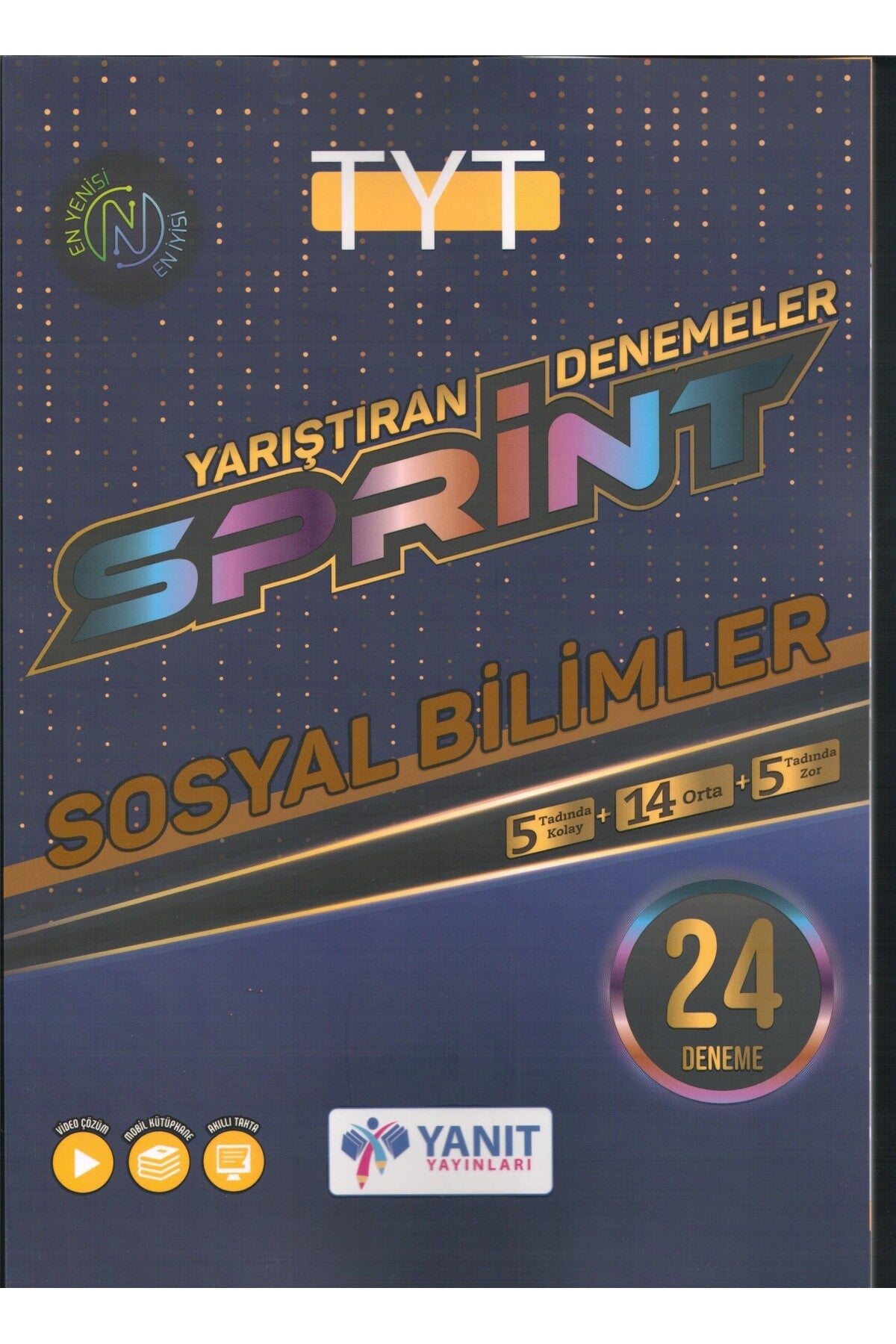 Yanıt Yayınları Yks Tyt Sosyal Bilimler Sprint 24 Deneme Video Çözümlü - Kolektif kitap kapağı