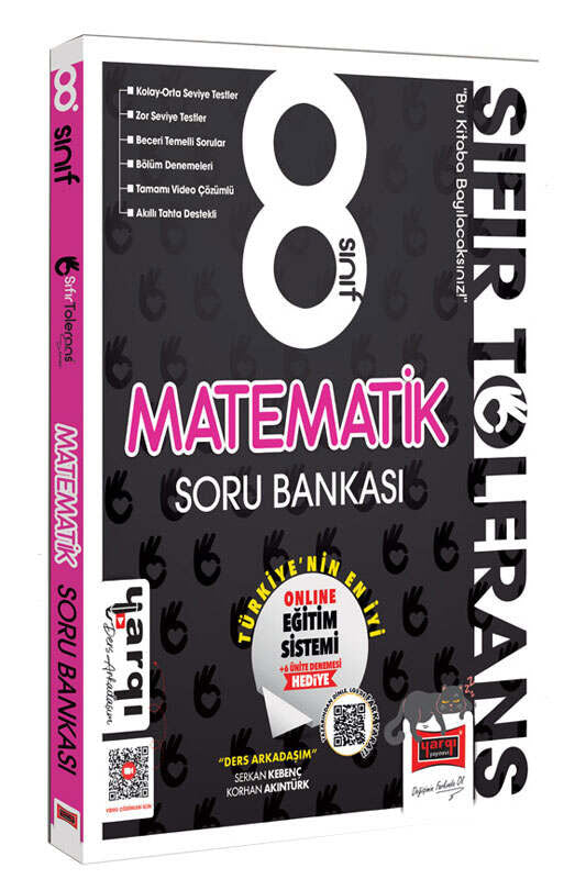 Yargı 8.Sınıf Sıfır Tolerans Matematik Soru Bankası Yargı Yayınları - Kolektif kitap kapağı