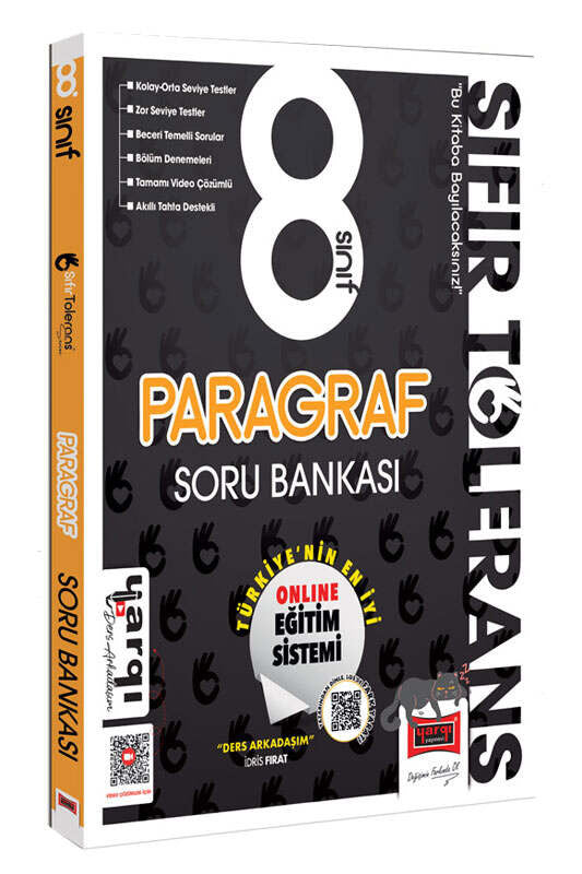 Yargı 8.Sınıf Sıfır Tolerans Paragraf Soru Bankası Yargı Yayınları - Kolektif kitap kapağı
