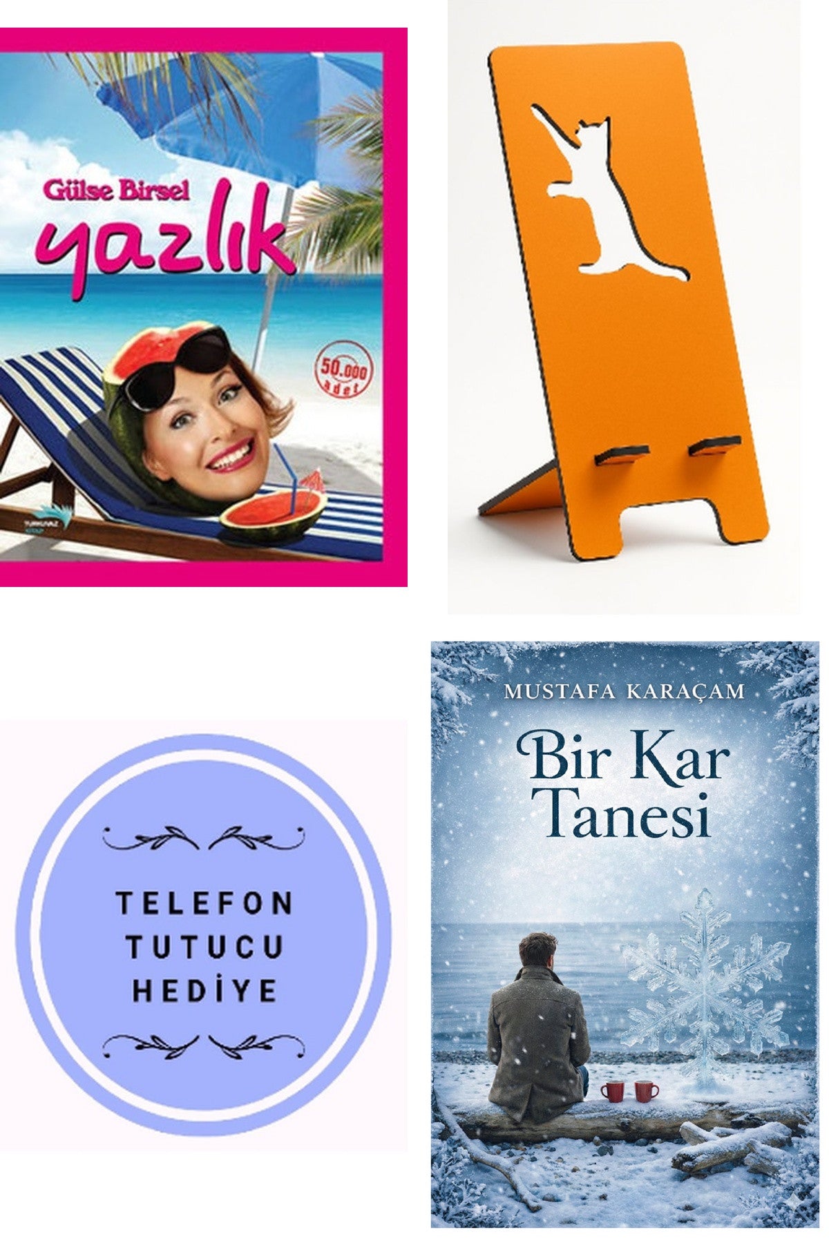 Yazlık - Gülse Birsel + Telefon Tutucu + Bir Kar Tanesi kitap kapağı