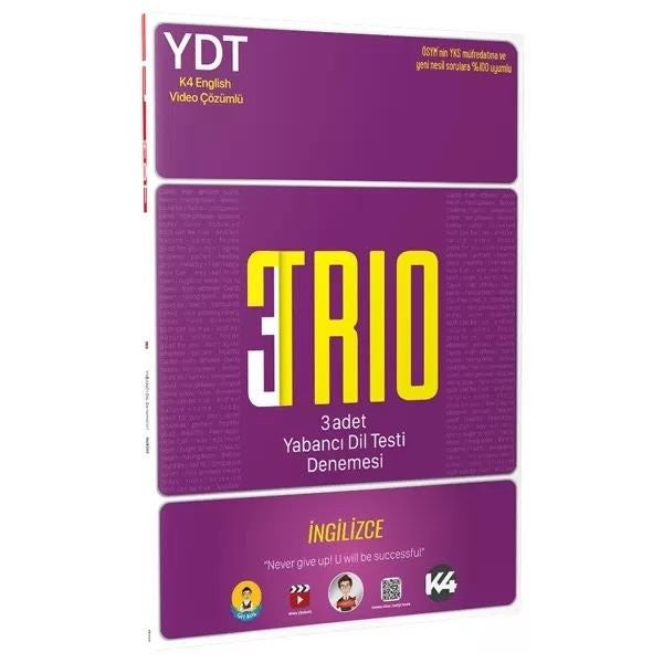 YDT 3'lü TRIO Deneme - Kolektif kitap kapağı