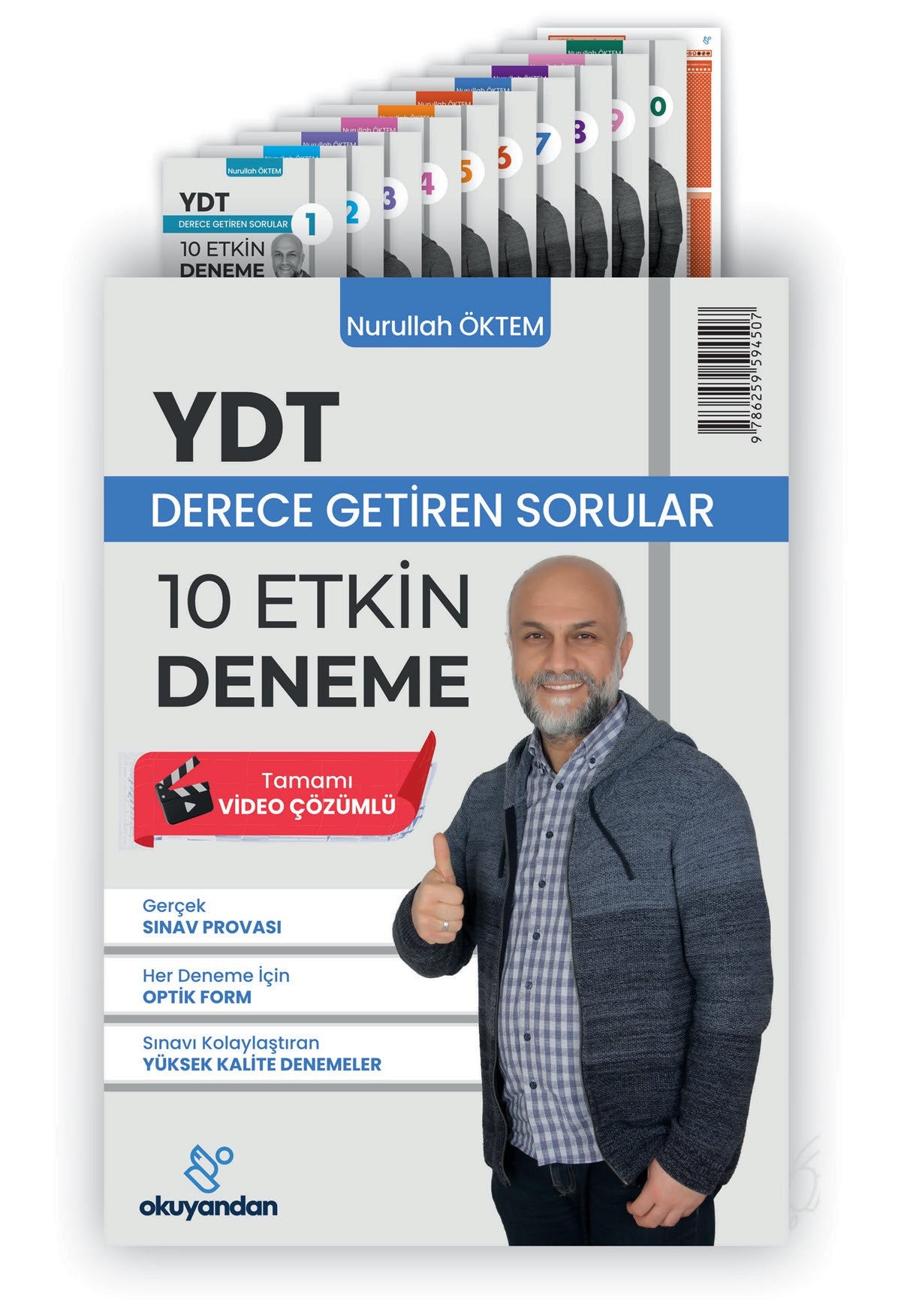 YDT - Derece Getiren 10 Etkin Deneme - Nurullah ÖKTEM kitap kapağı