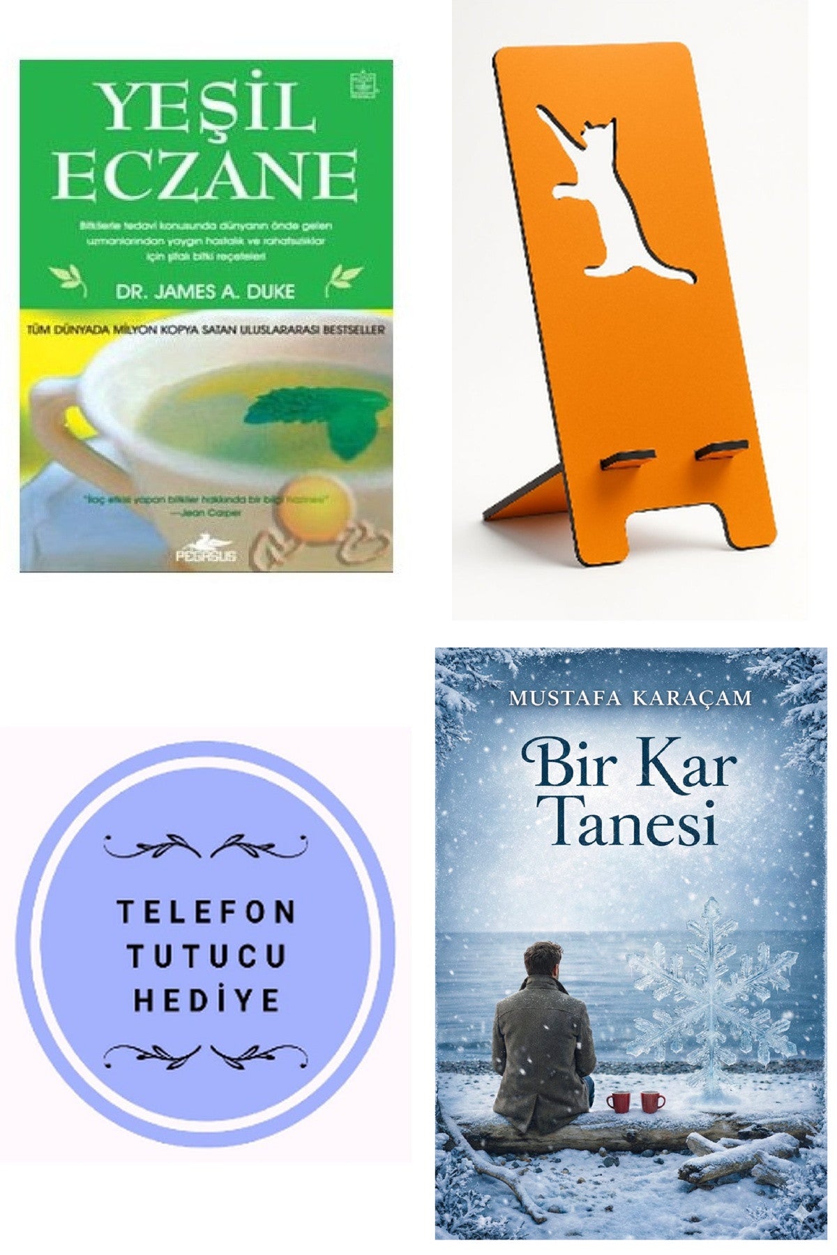 Yeşil Eczane - James A. Duke + Telefon Tutucu + Bir Kar Tanesi kitap kapağı