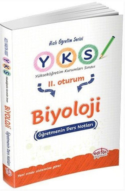 YKS 2. Oturum Biyoloji Öğretmenin Ders Notları - Kolektif kitap kapağı
