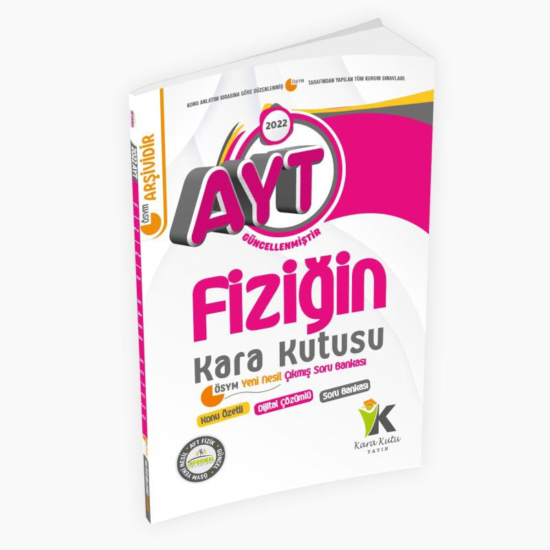 Yks-ayt Fizik Kara Kutu Konu Özetli Tamamı Çözümlü Soru Bankası - Kolektif kitap kapağı