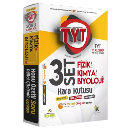 YKS-TYT Fizik Kimya Biyolojinin(FKB)Kara Kutusu Konu Ö.Dijital Çözümlü ÖSYM Soru BANKASI SETİ kitap kapağı