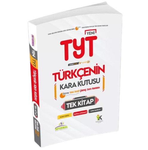 YKS-TYT Türkçenin Kara Kutusu TEK KİTAP Konu Özetli D.Çözümlü ÖSYM ARŞİV Çıkmış Soru Bankası kitap kapağı