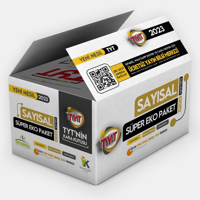 YKS-TYTnin Kara Kutusu SAYISAL SÜPER EKONOMİK SET PAKET Konu Ö. D. Çözümlü Çıkmış Soru Bankası kitap kapağı