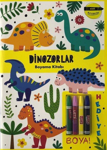 Minik Ressamlar - Dinozorlar Boyama Kitabı | Doğan ve Egmont Yayıncılık (İnce Kapak) - Resim 1