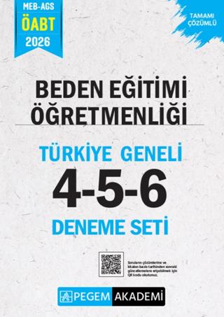 2026 MEB AGS ÖABT Beden Eğitimi Öğretmenliği Tamamı Çözümlü Türkiye Geneli 4-5-6 (3'lü Deneme Seti)