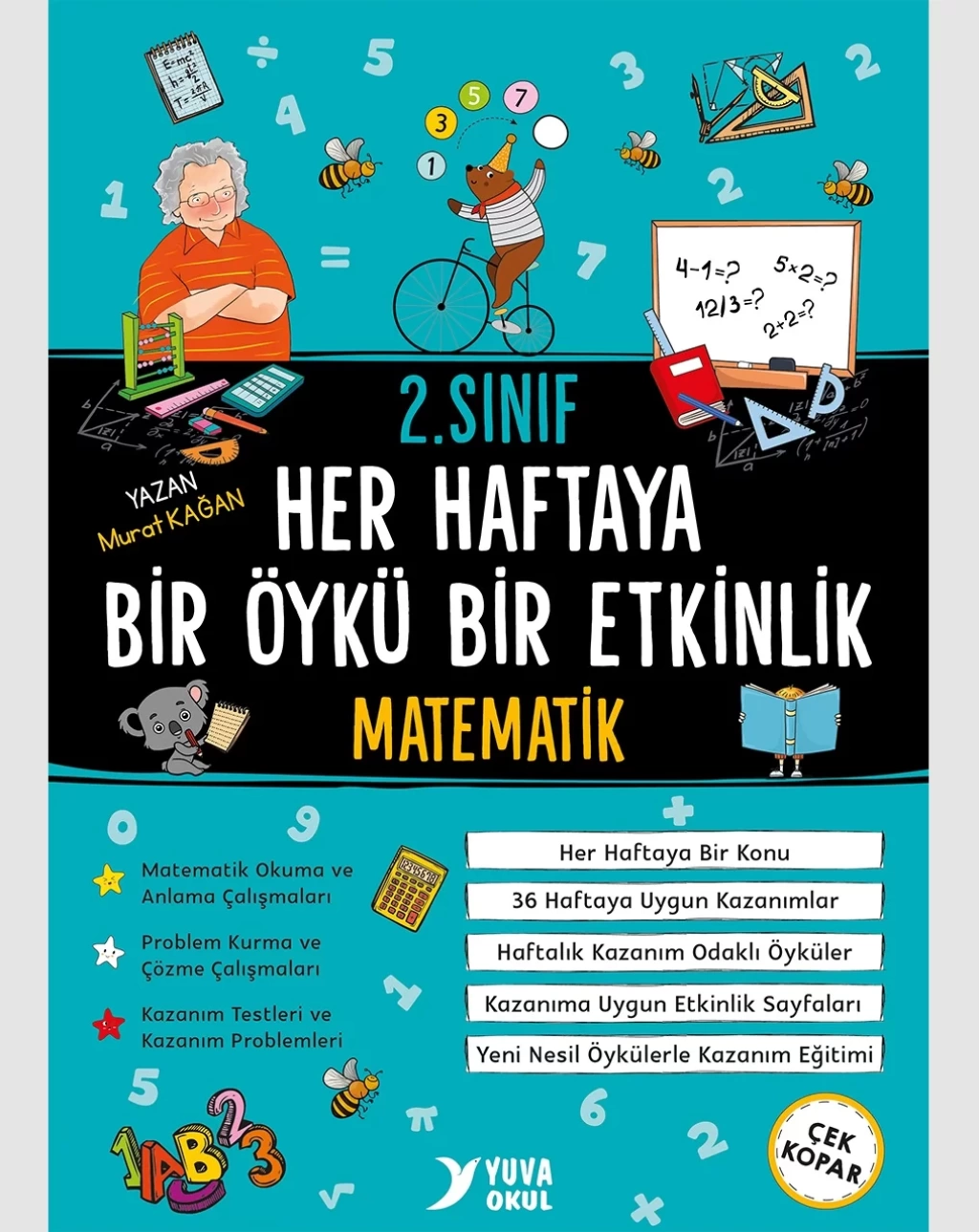 Yuva Yayınları 2. Sınıf Matematik Her Haftaya Bir Öykü Bir Etkinlik - Murat Kağan kitap kapağı