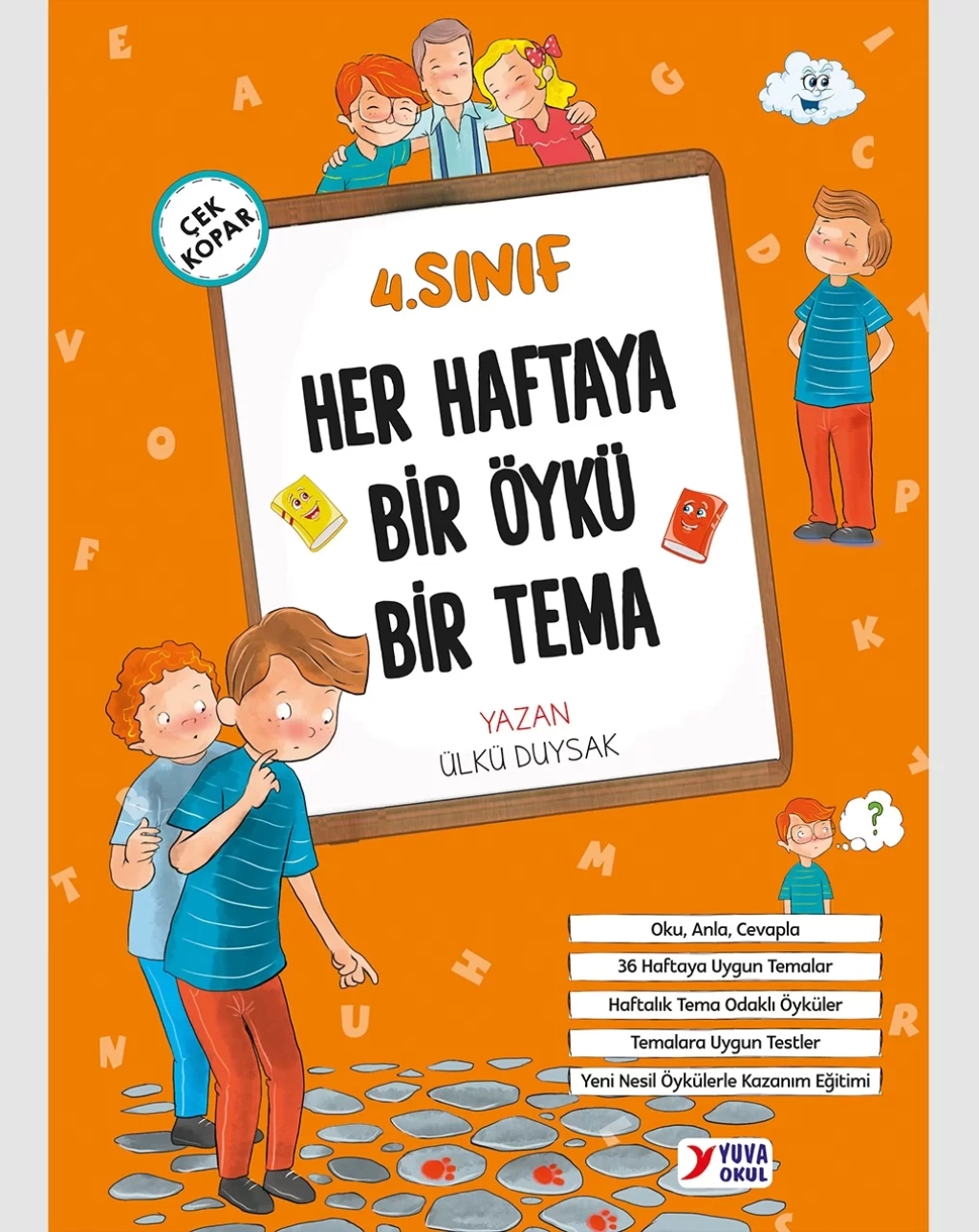 Yuva Yayınları 4. Sınıf Her Haftaya Bir Öykü Bir TEMA kitap kapağı