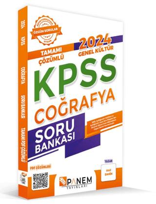 KPSS Genel Kültür Tamamı Çözümlü Coğrafya Soru Bankası | Panem Yayınları (Ciltsiz) - Resim 1